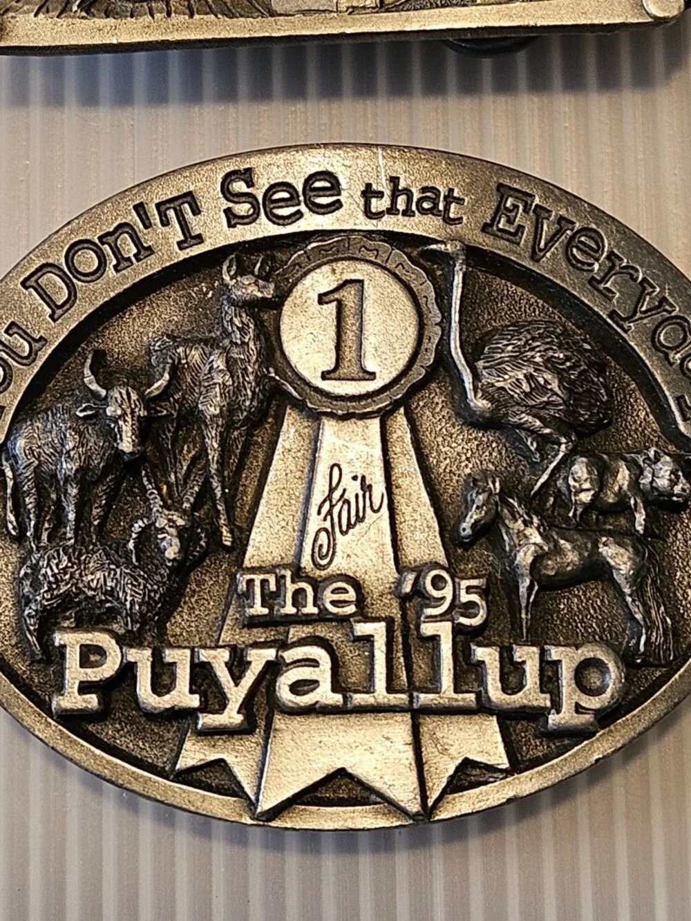 Siskiyou Belt Buckles Lot 2 Puyallup Fair 1995 1998 Limited Edition Numbered